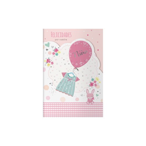 14124-PACK 6 TARJETAS DE FELICITACION MAMAS - TAMANO 11,5 X 17 CM - MODELO CONEJO DOHE 70091