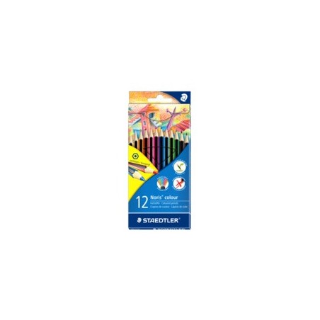 1413-ESTUCHE 12 LAPICES DE COLORES NORIS COLOUR SURTIDOS STAEDTLER 185 C12