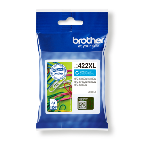14166-Brother LC-422XLC cartucho de tinta 1 pieza(s) Original Cian