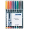 1417-ESTUCHE 8 MARCADORES LUMOCOLOR PERMANENTE PUNTA MEDIA 1MM. SURTIDOS STAEDTLER 317 WP8