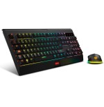 14230-Krom KABALA teclado Raton incluido RF inalambrico QWERTY Espanol Negro