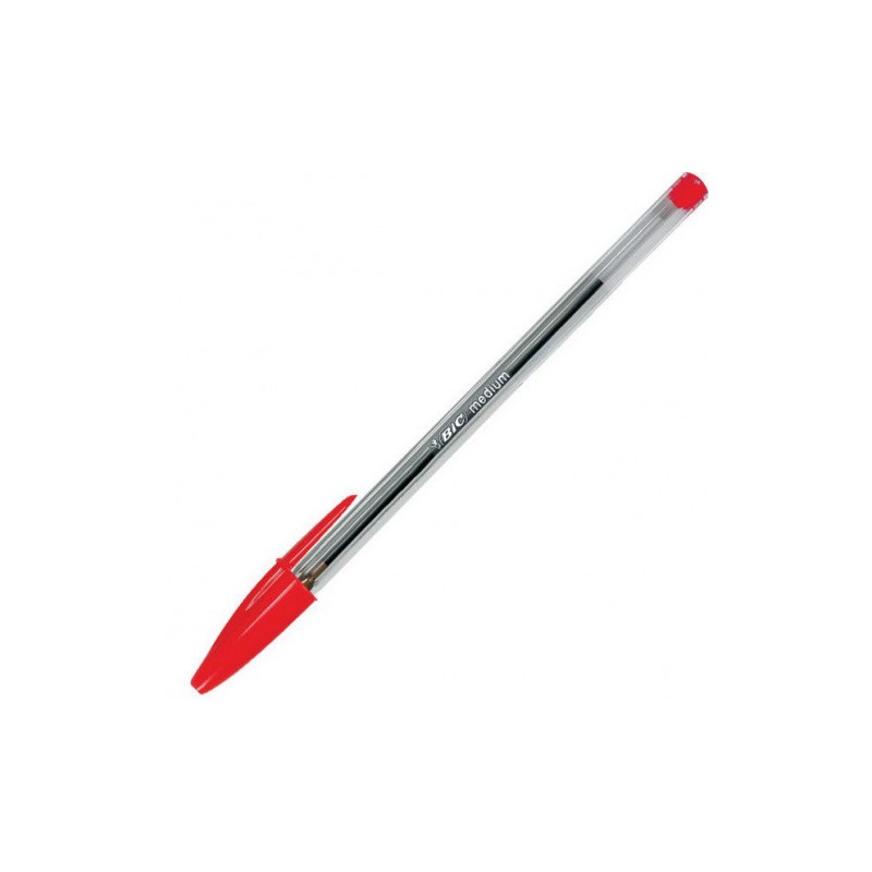 1425-BOLIGRAFO CRISTAL CUERPO TRANSPARENTE TRAZO 0,4 MM. COLOR ROJO BIC 8373619 1425-BOLIGRAFO CRISTAL CUERPO TRANSPARENTE TRAZO 0,4 MM. COLOR ROJO BIC 8373619