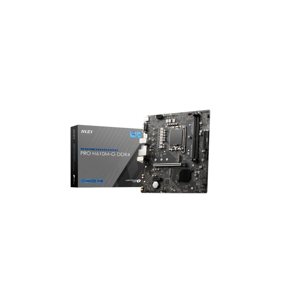 14270-PLACA MSI PRO H610M-G,INTEL,1700,H610,2DDR5,96GB,VGA+HDMI+DP,4SATA3+1M.2,2USB2.0,2USB3.2,USB-C,1GBLAN,MATX 14270-PLACA MSI PRO H610M-G,INTEL,1700,H610,2DDR5,96GB,VGA+HDMI+DP,4SATA3+1M.2,2USB2.0,2USB3.2,USB-C,1GBLAN,MATX