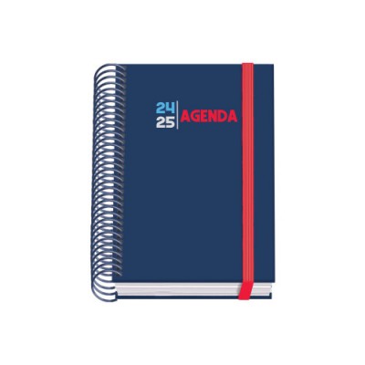 AGENDA ESCOLAR 2024 2025 TAMANO A6 TAPA CARTON FORRADO DiA PaGINA SELECT PRIME DOHE 51774