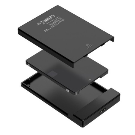 14352-EWENT CAJA HDD/SDD SATA 2.5 SIN TORNILLOS USB 3.2