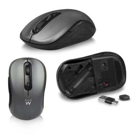 14371-Ewent EW3272 teclado Raton incluido RF inalambrico QWERTY Espanol Negro