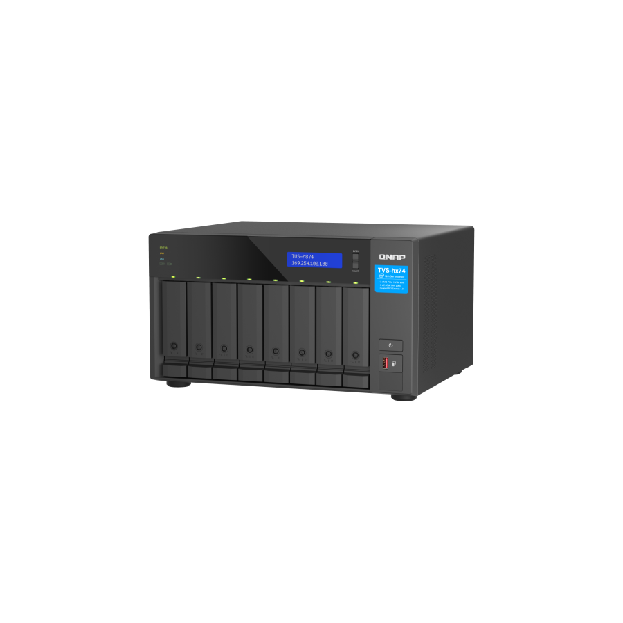 14374-QNAP TVS-H874T-I9-64G servidor de almacenamiento NAS Torre Ethernet Negro 14374-QNAP TVS-H874T-I9-64G servidor de almacenamiento NAS Torre Ethernet Negro