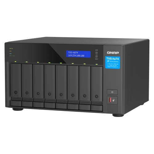 14376-QNAP TVS-H874T-I7-32G servidor de almacenamiento NAS Torre Ethernet Negro