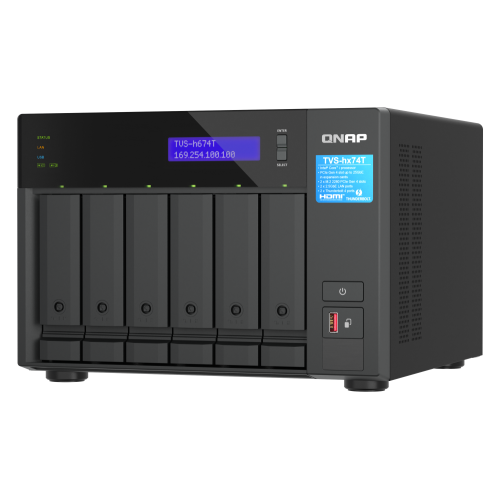 14378-QNAP TVS-H674T-I5-32G servidor de almacenamiento NAS Torre Ethernet Negro i5-12400