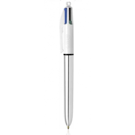 1443-BOLIGRAFO 4 COLORES SHINE PUNTA FINA COLOR DORADO AZUL/NEGRO/ROJO Y VERDE BIC 982878