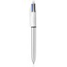 1443-BOLIGRAFO 4 COLORES SHINE PUNTA FINA COLOR DORADO AZUL/NEGRO/ROJO Y VERDE BIC 982878
