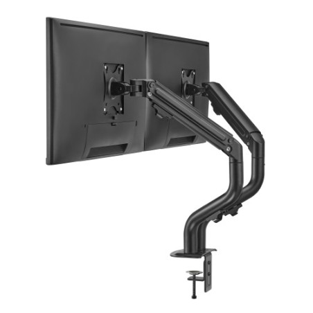 14488-EWENT SOPORTE DE ESCRITORIO PARA DOS MONITORES HASTA 34" CARGA MAXIMA 9KG. CON RESORTE MECANICO