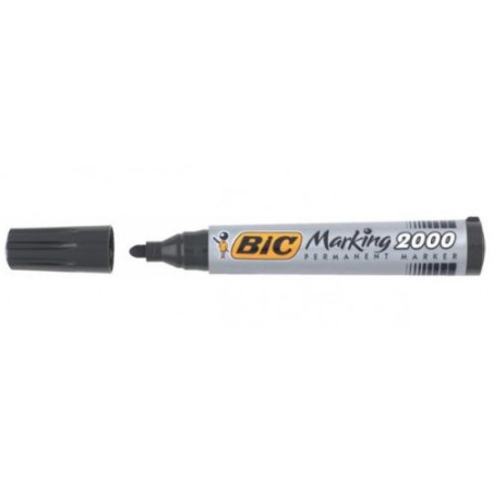 1462-MARCADOR PERMANENTE 2000 PUNTA REDONDA TRAZO 1,7MM NEGRO BIC 8209153