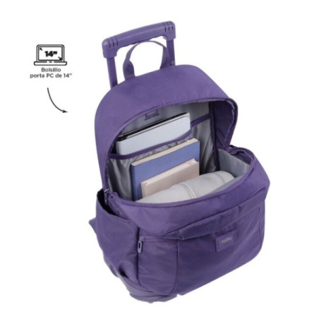 14643-MOCHILA ESCOLAR CON RUEDAS COLOR AZUL MARINO - TRIK TOTTO MA03TKI003-23100-Z1V