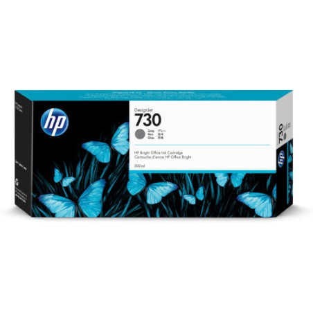 14678-HP 730 TINTA GRIS 300ML (P2V73A)