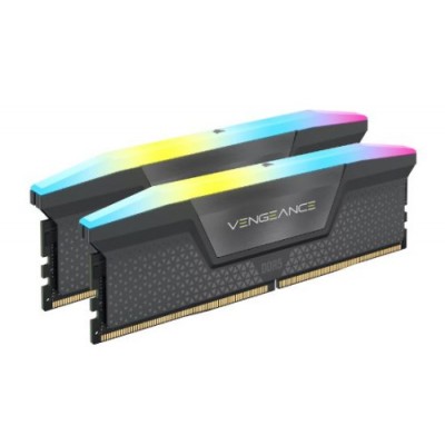 MEMORIA CORSAIR DDR5 64GB 2X32GB PC5600 VENGEANCE RGB CMH64GX5M2B5600Z40K