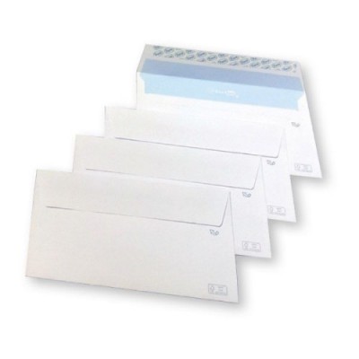 CAJA 500 SOBRES ECOSAM 110X220MM PAPEL FSC 105GR TIRA SILICONA APERTURA FACIL SAM 249120