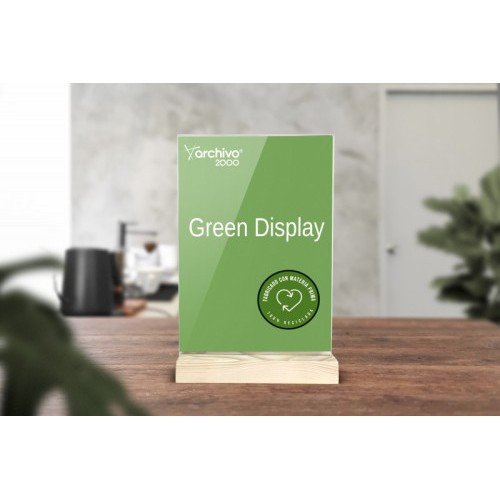 14744-EXPOSITOR SOBREMESA SOSTENIBLE GREENDISPLAY 3X7,5X12,5CM A7 ARCHIVO2000 15907M1 CS TP