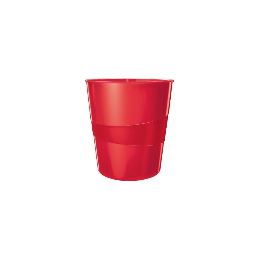 14782-PAPELERA LEITZ WOW CAPACIDAD 15 LITROS ROJO LEITZ 52781026