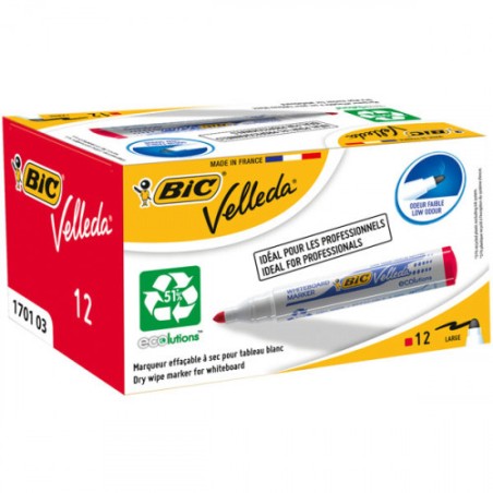 1479-MARCADOR PARA PIZARRA BLANCA 1701 TINTA A BASE DE ALCOHOL TRAZO 1,5MM. ROJO VELLEDA 904939