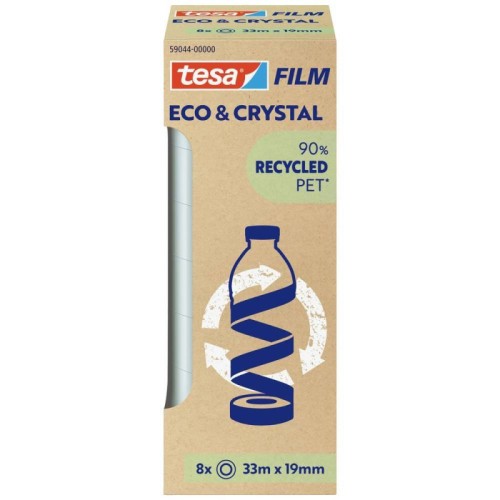 14806-PACK 8 CINTAS ADHESIVAS TESAFILM ECO 33:19  TOWER TESA TAPE 59044-00000-00