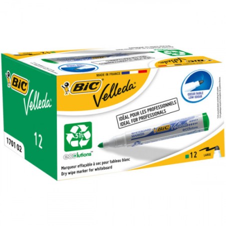 1481-MARCADOR PARA PIZARRA BLANCA 1701 TINTA A BASE DE ALCOHOL TRAZO 1,5MM. VERDE VELLEDA 904940