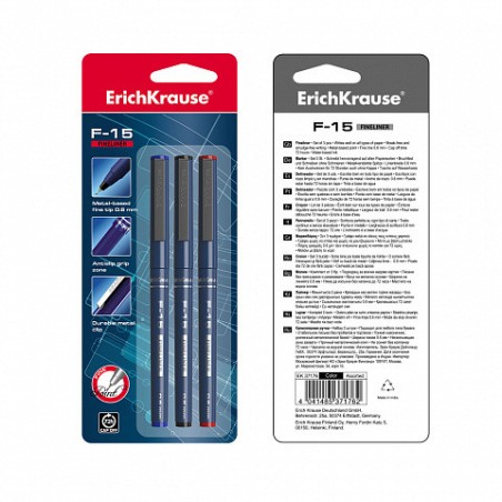14811-BOLIGRAFO DE TRAZO FINO ERICHKRAUSE F-15, TINTA COLOR: AZUL ERICH KRAUSE 37065