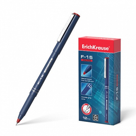 14814-BOLIGRAFO DE TRAZO FINO ERICHKRAUSE F-15, TINTA COLOR: ROJO ERICH KRAUSE 37067