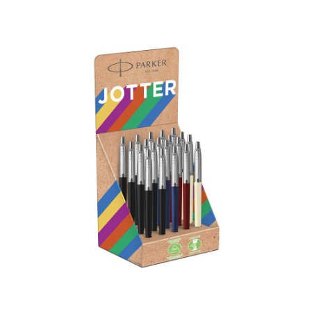 14825-EXPOSITOR 20 UDS JOTTER ORIGINALS RECICLADOS - COLORES CLASICOS PARKER 2190110