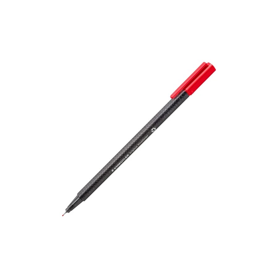 14861-CAJA DE 10 ROTULADORES TRIPLUS FINELINER 334 ECO EDITION ROJO STAEDTLER 334 R-2 14861-CAJA DE 10 ROTULADORES TRIPLUS FINELINER 334 ECO EDITION ROJO STAEDTLER 334 R-2