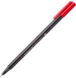14861-CAJA DE 10 ROTULADORES TRIPLUS FINELINER 334 ECO EDITION ROJO STAEDTLER 334 R-2