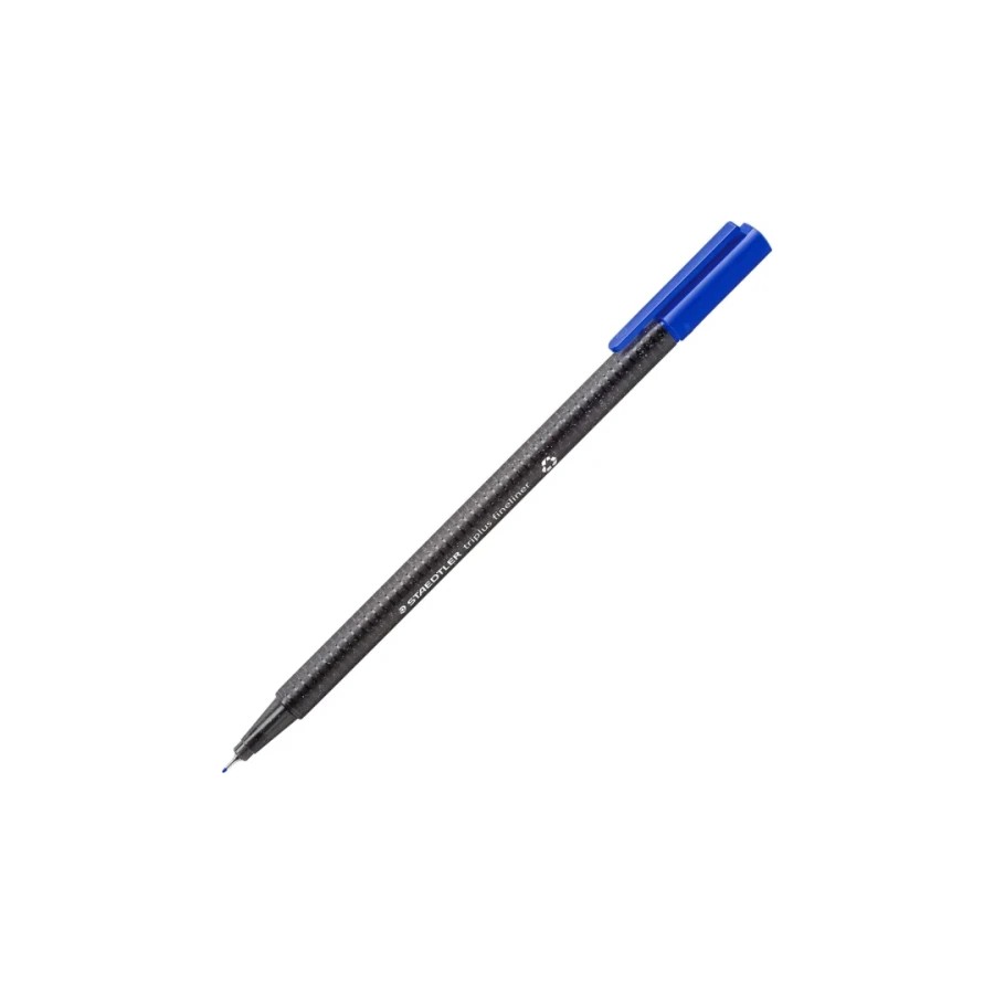14863-CAJA DE 10 ROTULADORES TRIPLUS FINELINER 334 ECO EDITION AZUL STAEDTLER 334 R-3 14863-CAJA DE 10 ROTULADORES TRIPLUS FINELINER 334 ECO EDITION AZUL STAEDTLER 334 R-3