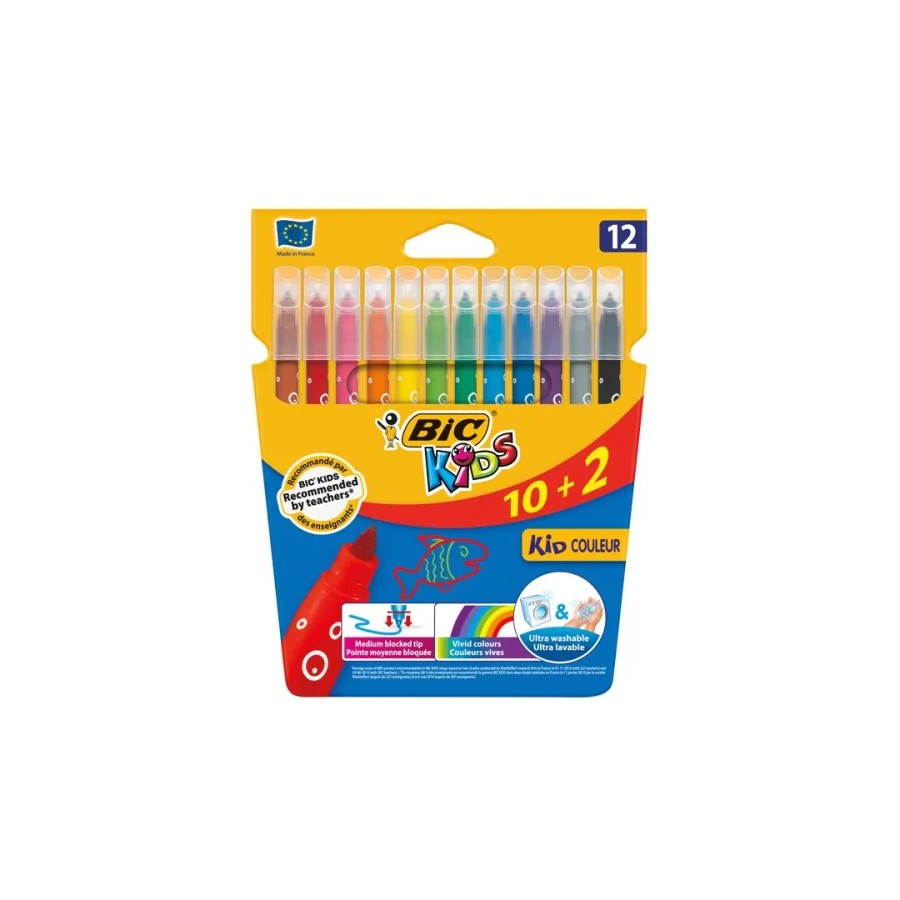 14873-ESTUCHE ROTULADORES FORMATO ESPECIAL 12 UDS KID COULEUR BIC 9246623 14873-ESTUCHE ROTULADORES FORMATO ESPECIAL 12 UDS KID COULEUR BIC 9246623