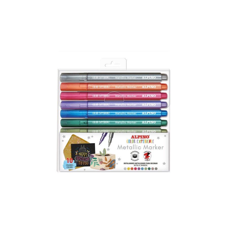 14884-ESTUCHE 10 ROTULADORES METALLIC COLOR EXPERIENCE ALPINO AR001086 14884-ESTUCHE 10 ROTULADORES METALLIC COLOR EXPERIENCE ALPINO AR001086