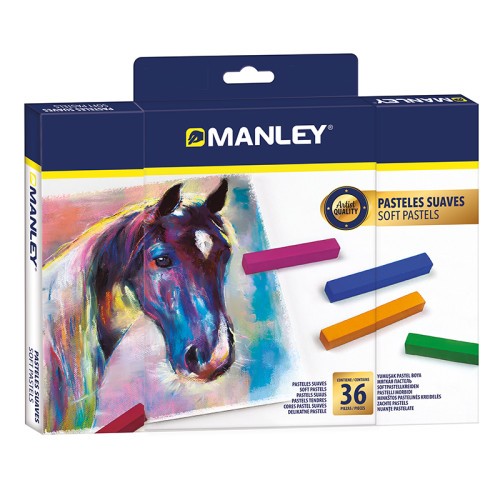 14891-ESTUCHE 36 SOFT PASTELS MANLEY MSP00036