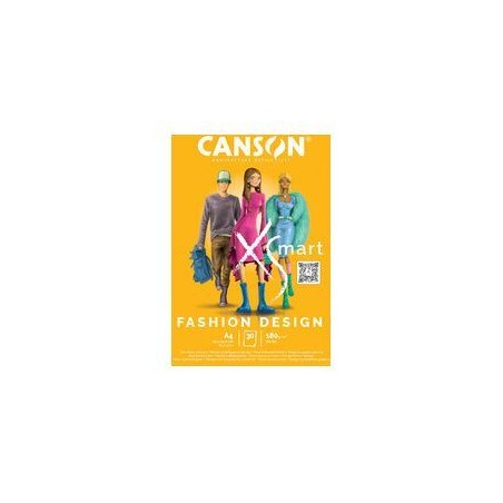 14907-BLOC ENC 21X29,7 30H XSMART FASHION DESIGN 180G CANSON C32250P000