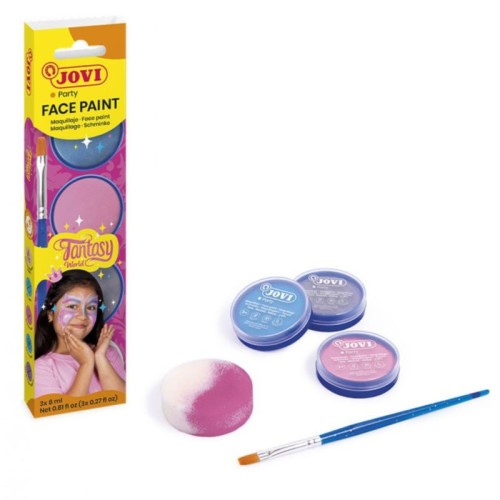 14918-SET MAQUILLAJE FANTASY 3 BOTES 8ML CREMA + ACCESORIOS JOVI 174FA