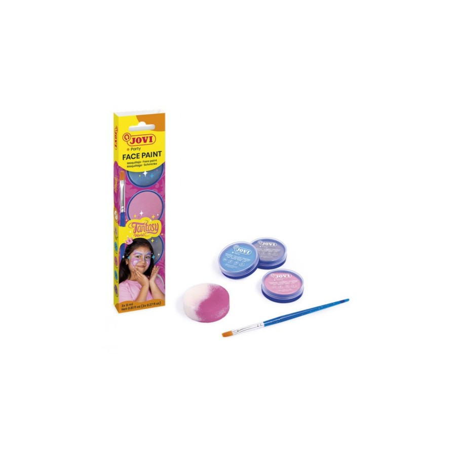 14918-SET MAQUILLAJE FANTASY 3 BOTES 8ML CREMA + ACCESORIOS JOVI 174FA