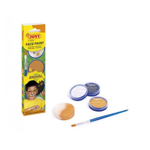 14921-SET MAQUILLAJE ANIMALS 3 BOTES 8ML CREMA + ACCESORIOS JOVI 174AN