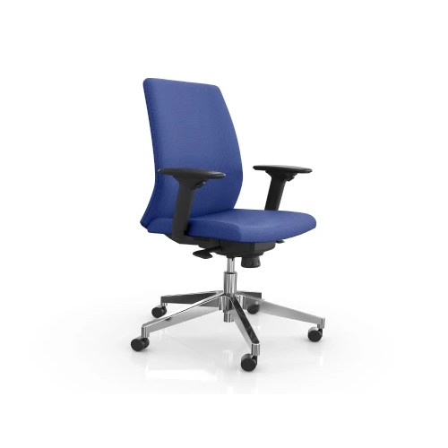 14944-SILLA PROFESIONAL TAPIZADA EN TELA MECANISMO SINCRO COLOR AZUL ROCADA 944V23-3