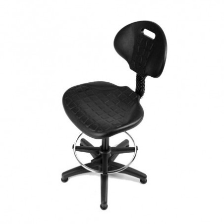 14957-TABURETE CON ASIENTO Y RESPALDO CON REPOSAPIES METALICO REGULABLE EN ALTURA ROCADA 925N