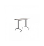 14968-MESA CON TABLERO ABATIBLE 140X80CM COLOR GRIS ALUMINIO/GRIS ROCADA 2001FD02