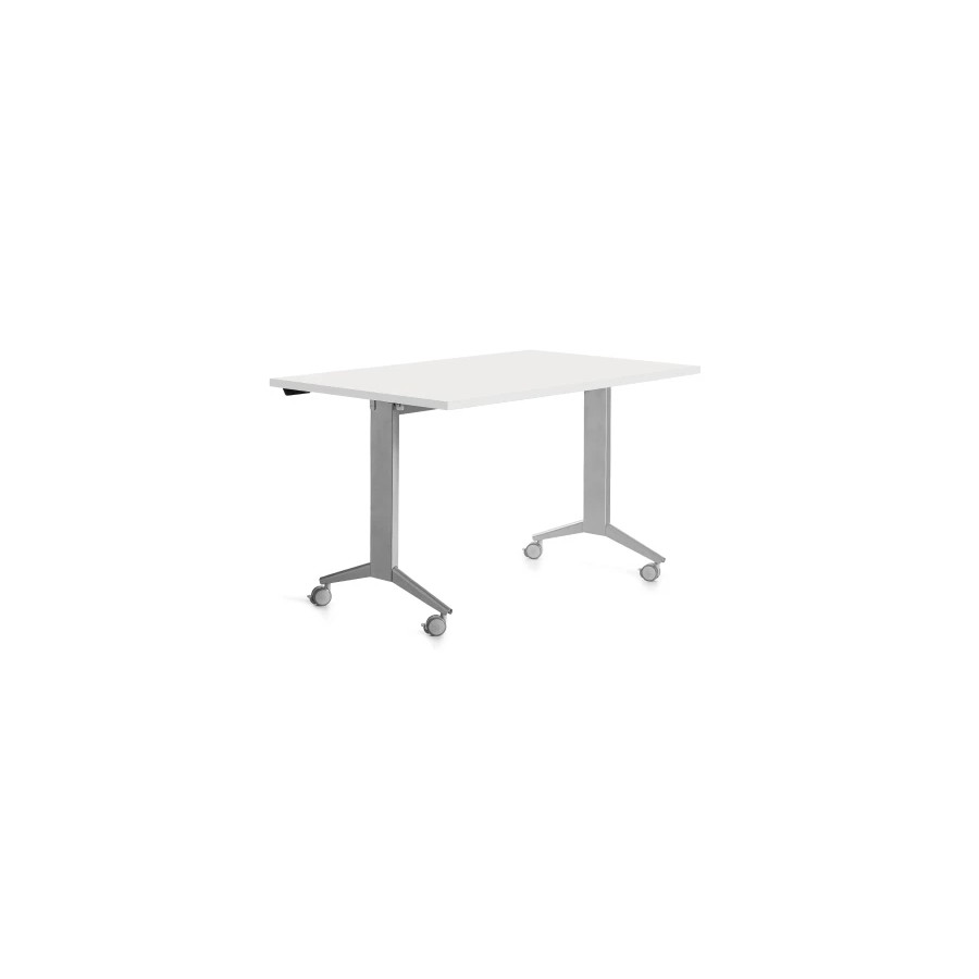 14969-MESA CON TABLERO ABATIBLE 140X80CM COLOR GRIS ALUMINIO/BLANCO ROCADA 2001FD04 14969-MESA CON TABLERO ABATIBLE 140X80CM COLOR GRIS ALUMINIO/BLANCO ROCADA 2001FD04