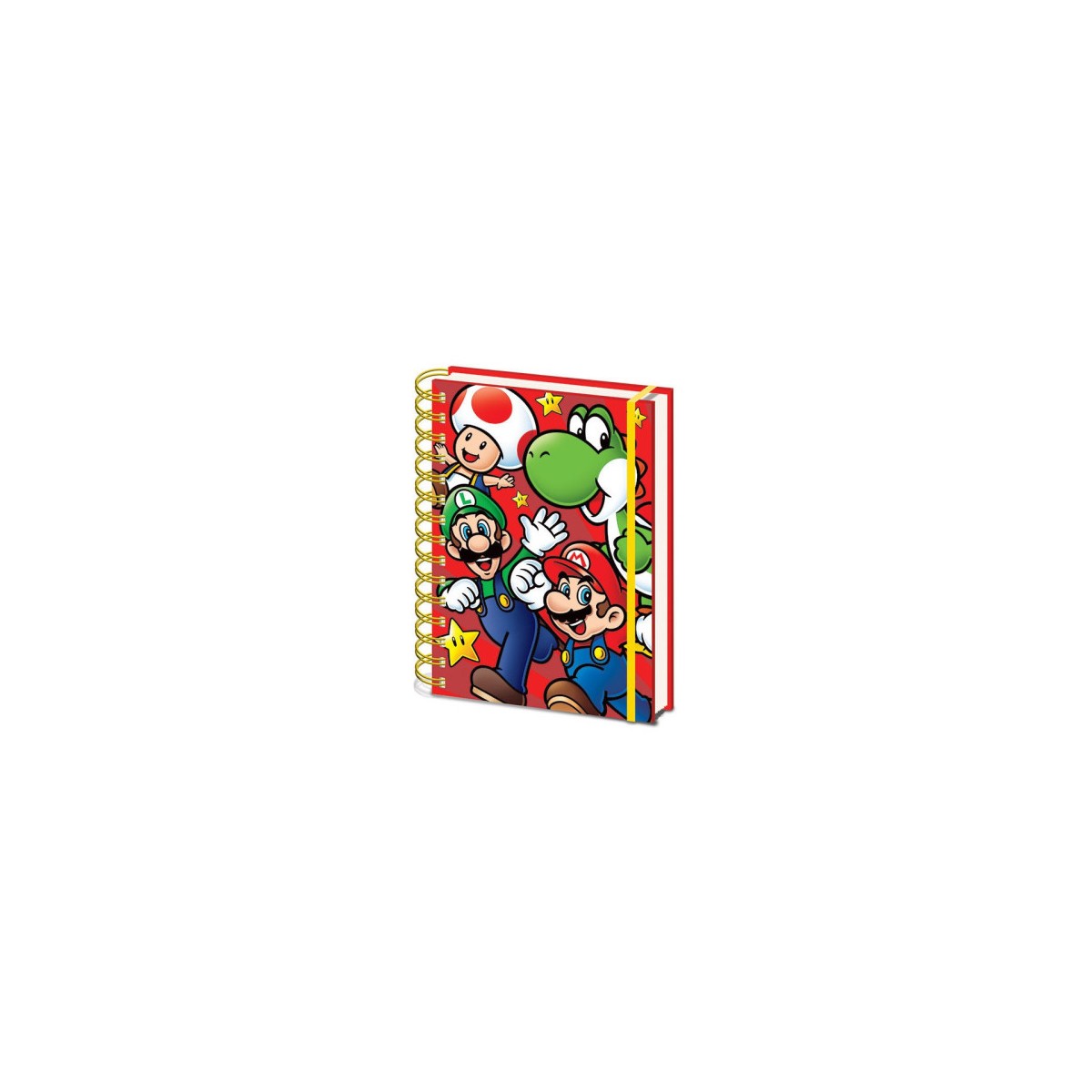 CUADERNO A5 CON ESPIRAL PERSONAJES SUPER MARIO 21 X 15 CM PYRAMID SR72959