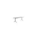 14978-MESA CON TABLERO ABATIBLE 180X80CM COLOR GRIS ALUMINIO/GRIS ROCADA 2003FD02