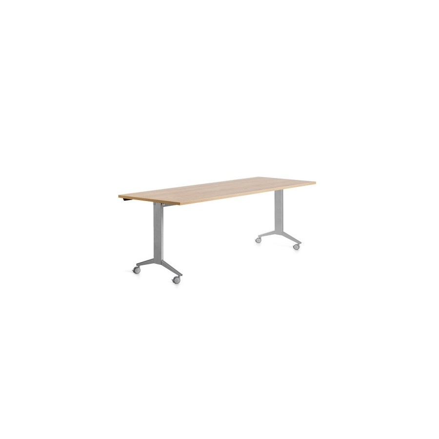 14980-MESA CON TABLERO ABATIBLE 180X80CM COLOR GRIS ALUMINIO/ROBLE ROCADA 2003FD08 14980-MESA CON TABLERO ABATIBLE 180X80CM COLOR GRIS ALUMINIO/ROBLE ROCADA 2003FD08