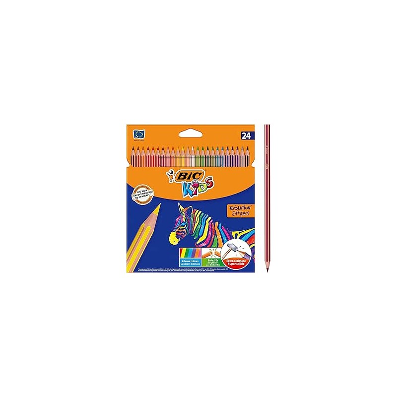 1499-BLISTER 24 LAPICES DE COLORES EVO STRIPES COLORES SURTIDOS BIC 9505251 1499-BLISTER 24 LAPICES DE COLORES EVO STRIPES COLORES SURTIDOS BIC 9505251
