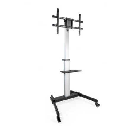 14998-TooQ Hera Soporte de Suelo de Aluminio con Ruedas para Pantalla 37"-86"