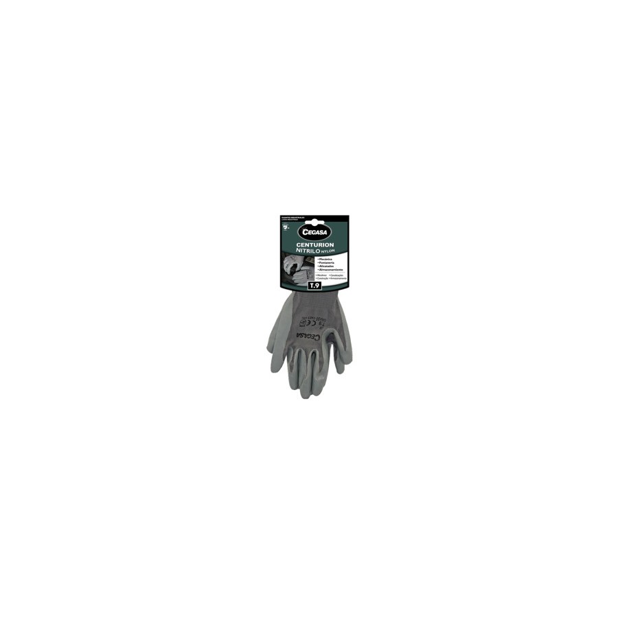 15014-GUANTES DE TRABAJO CENTURION NITRILO/NYLON GRIS T9-GRANDE L CEGASA 327100 15014-GUANTES DE TRABAJO CENTURION NITRILO/NYLON GRIS T9-GRANDE L CEGASA 327100