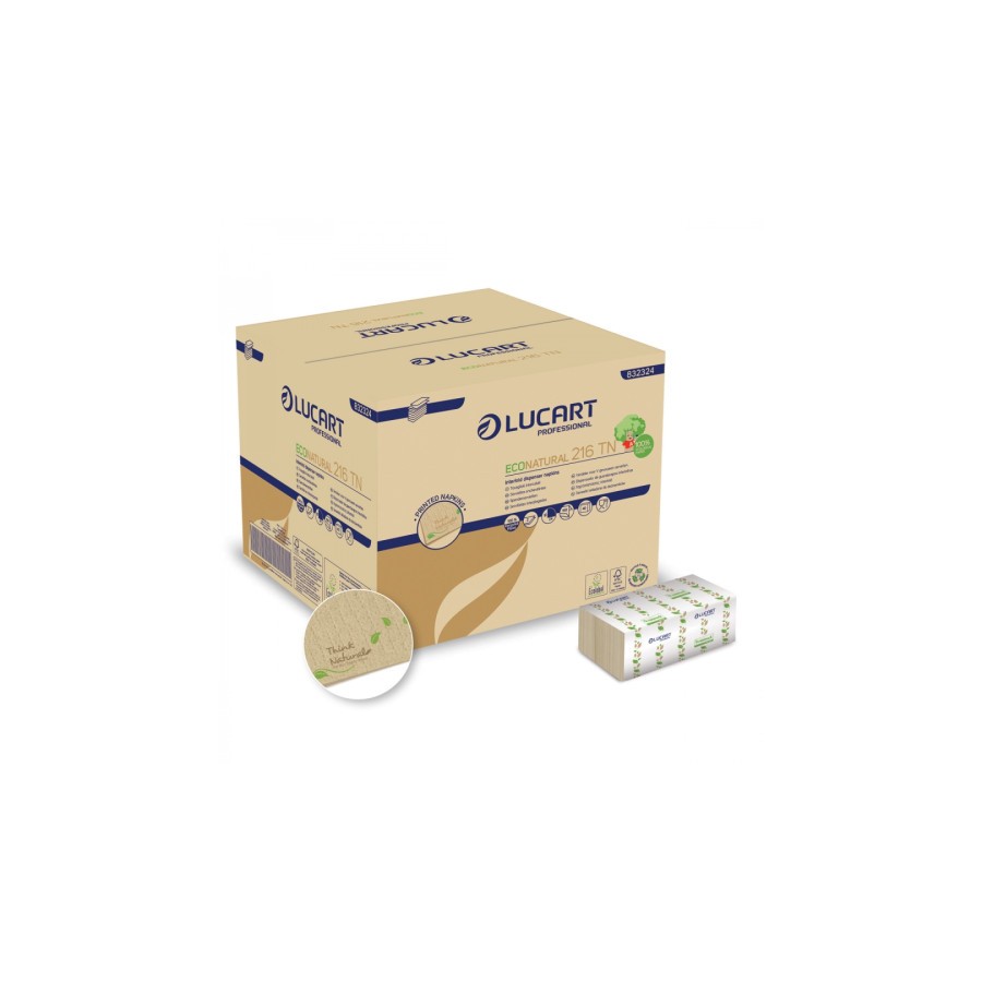 15030-CAJA 6000 SERVILLETAS INTERPLEGADAS ECONATURAL L-ONE INTERFOLD LUCART CE662 15030-CAJA 6000 SERVILLETAS INTERPLEGADAS ECONATURAL L-ONE INTERFOLD LUCART CE662
